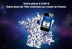 places de cinéma Cinéchèque pas chères 