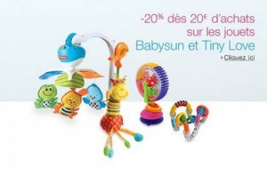 remise sur marque Tiny Love et Babysun