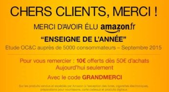 Super bon plan Amazon : 10 euros de remise dès 50 euros d’achats sur tout (aujourd’hui seulement)