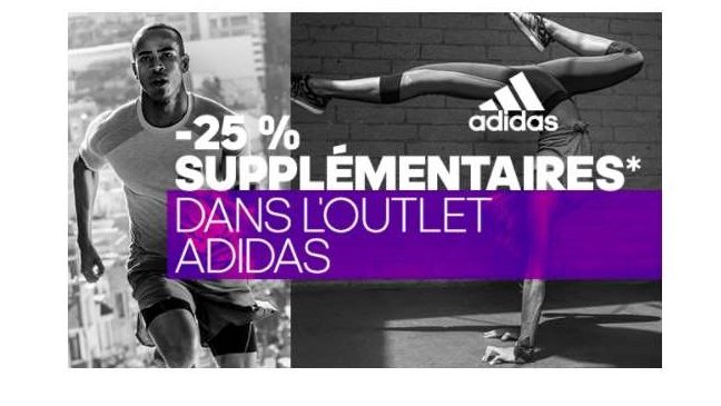 25% de remise sur tout le site Adidas