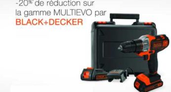 20% de remise sur les perceuses sans fil multi-outil Black & Decker Multievo ( Amazon)