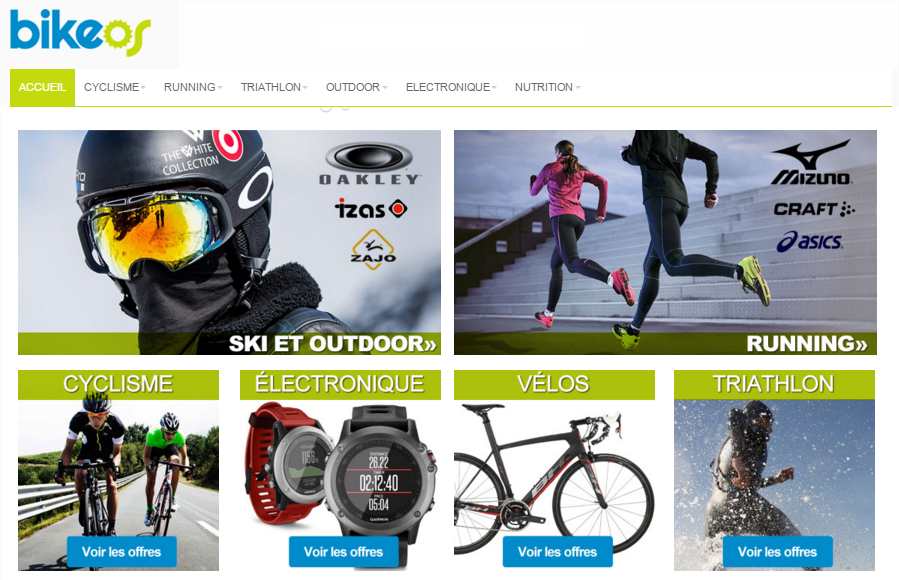 Bon d’achat Bikeos (Bikeonlinestore) : 50€ d’achat pour 20€ ou 500€ pour 200€ / cumulable promotion