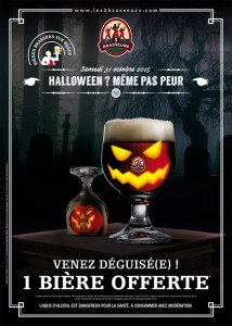 1 bière gratuite Halloween les 3 brasseurs