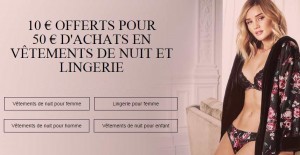 Marks & Spencer : 10€ offerts sur la lingerie 