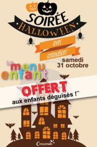 Menu enfant gratuit pour Halloween