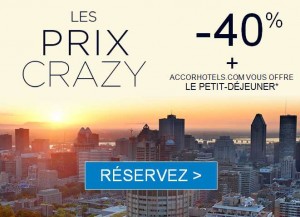 Prix Crazy Accor Hôtels