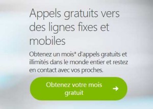 appels gratuits mobiles et fixe SKYPE