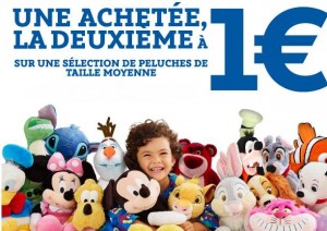 seconde peluche Disney pour 1 euro