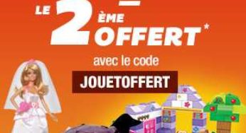 Bon plan Auchan : 1 jouet acheté = le 2ème gratuit (Playmobil, Nerf, Dujardin…)