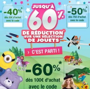 auchan code promo jouet