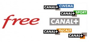 Canal plus les chaines offertes abonnés Free 