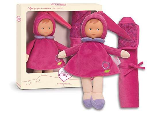 Coffret cadeau poupee doudou Babi Corolle Miss