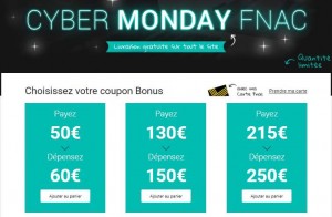 Cyber Monday FNAC 