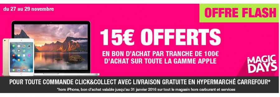 Offre Black Friday Apple Carrefour