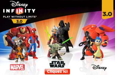 Offre Disney Infinity 3.0 : 1 Pack aventure ou Starter Pack + 1 Figurine achetés = 1 Figurine gratuite