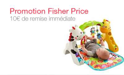 Remise Fisher Price : 10€ de reduction dès 40€ (Amazon)