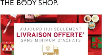 The Body Shop: livraison gratuite sans minimum (aujourd’hui seulement)