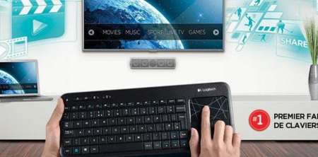 clavier sans fils K400 de Logitech à moins de 18 euros