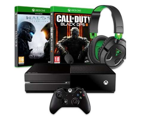 pack Xbox One 500Go Call of Duty Black Ops III Halo 5 Microcasque