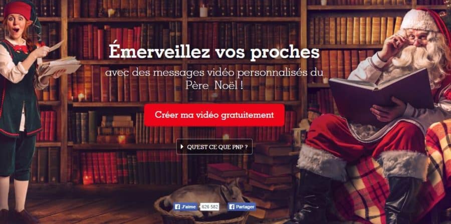 Vidéo personnalisée du père Noel gratuite