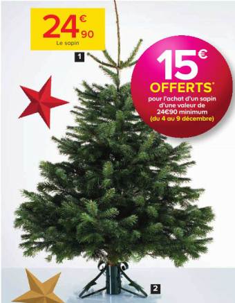 Sapin De Noel Castorama 24 90 15 En Bon D Achat Jusqu A Mercredi Bons Plans Malins