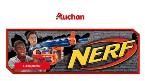 crédit sur carte Auchan pour achat d’un jouet Nerf