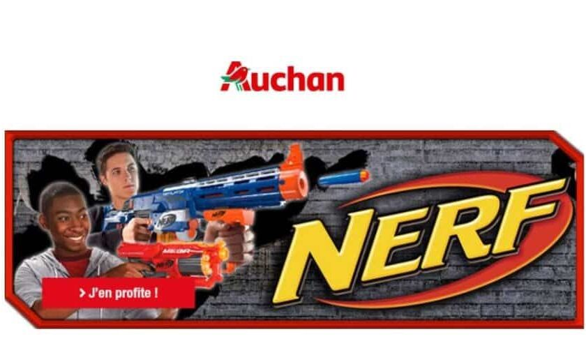 crédit sur carte Auchan pour achat d’un jouet Nerf