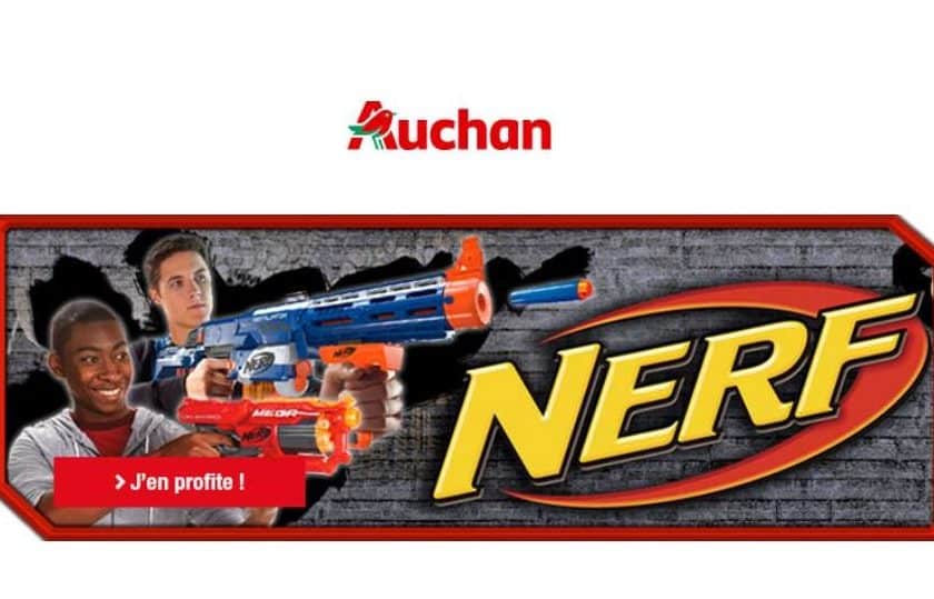 crédit sur carte Auchan pour achat d’un jouet Nerf