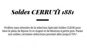 Bijoux CERRUTI 1881 demarques