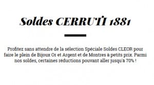 Bijoux CERRUTI 1881 demarques