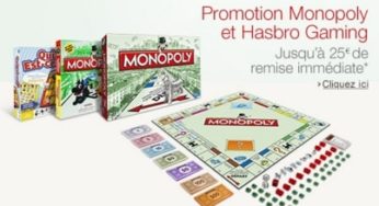 Bon plan Monopoly : 5, 10 ou 25 euros de remise immédiate