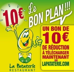 Coupon -10€ La Pataterie 