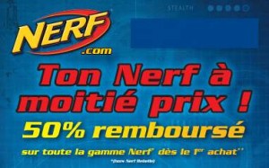 Offre de remboursement Nerf 2016