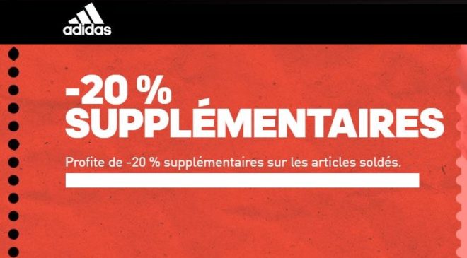 SOLDES ADIDAS : 20% supplémentaires