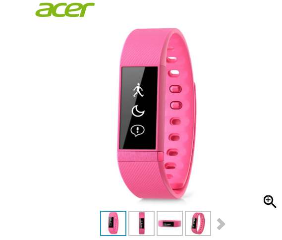 Soldes : 19€ le bracelet connecté Acer Liquid Leap Pink