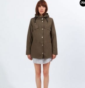 parka kaki femme etam