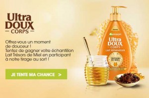 échantillon Lait Trésors de Miel Ultra doux Garnier