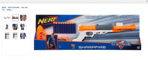 fusil Nerf Elite Sharpfire à moins 11€