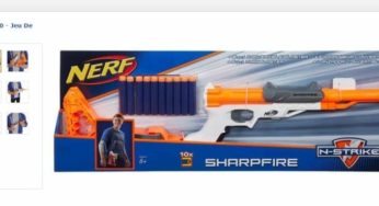 Pistolet Nerf Elite Sharpfire à 10,83€ au lieu du double