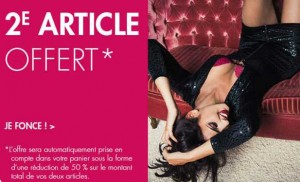 lingerie et mode sexy second offert Adam et Eve