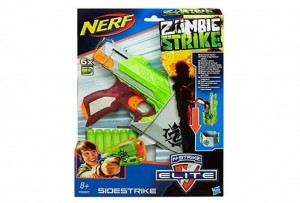 pistolet Sidestrike Zombie Strike Nerf à moitié prix