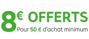 8 euros offerts Priceminister