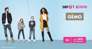 Bon d’achat Gémo sur Showroomprivé 