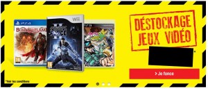 Déstockage jeux vidéo Auchan 