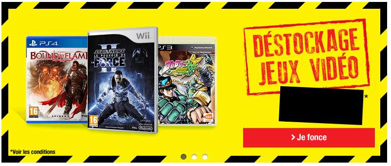 Déstockage jeux vidéo Auchan : bonnes affaires toutes consoles et PC