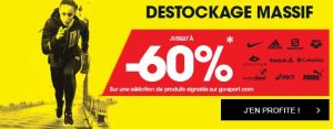 Déstockage massif Go Sport