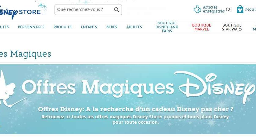 Offres magiques Disney Store
