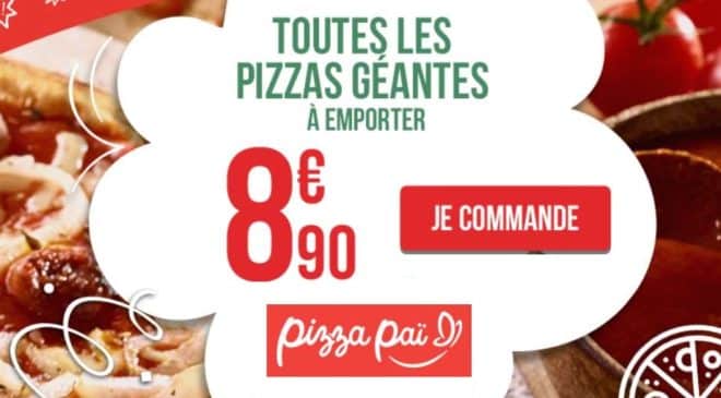 Toutes les grandes Pizza Pai à emporter à 8,90 €