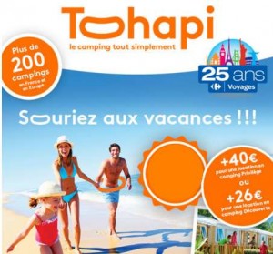 Vente flash vacances en Mobil-home d’une semaine Carrefour Voyages