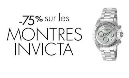 24 modèles de montres Invicta à moins 75% (à partir de à 42€)!